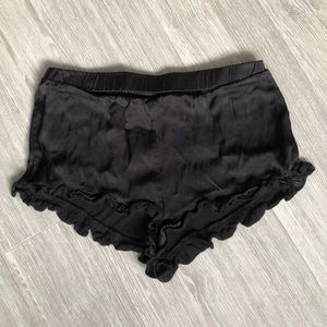 Satin Shorts Ruffle Trim Forever 21 SOLD